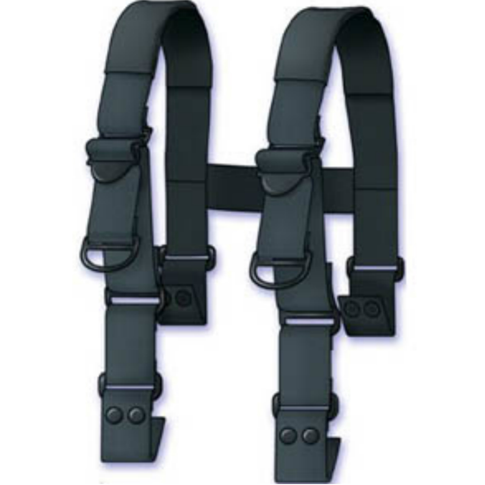 Boston Leather H Back Firefighter Suspenders